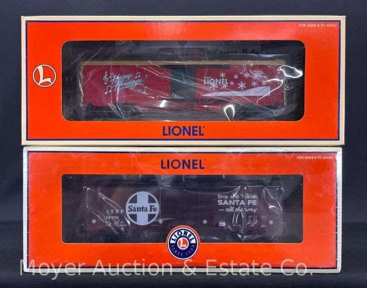 Lionel Santa Fe Walking Brakeman Car and Holiday Reefer, No. 16785 and 36776, with Original Boxes image