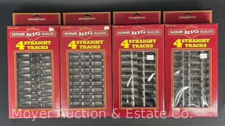 (4) Bachmann Big Haulers G Scale Straight Track 4 Packs, in Original Packaging image