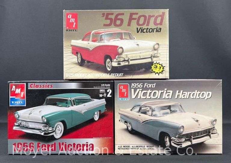 (3) AMT Ford Victoria Plastic Model Kits image