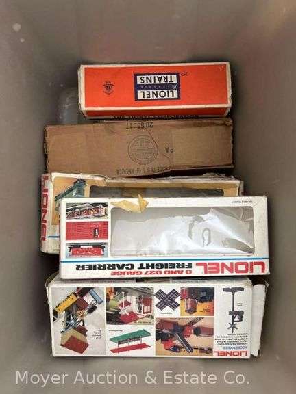 Group of Asst. Train BOXES ONLY, Most Lionel
