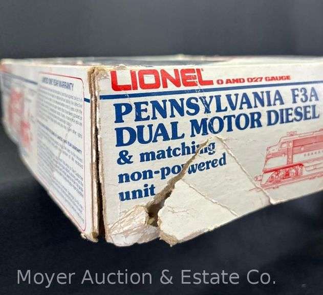 Lionel No. 8970 Pennsylvania F3 ABA Diesel Locomotive Set, with Original Box