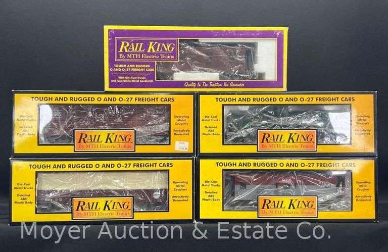 (5) Asst. RailKing Freight Cars, with Original Boxes image