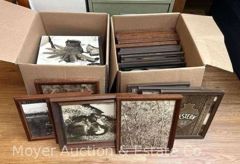 Group of Framed Sepia Photographs, 9"x11" Overall image