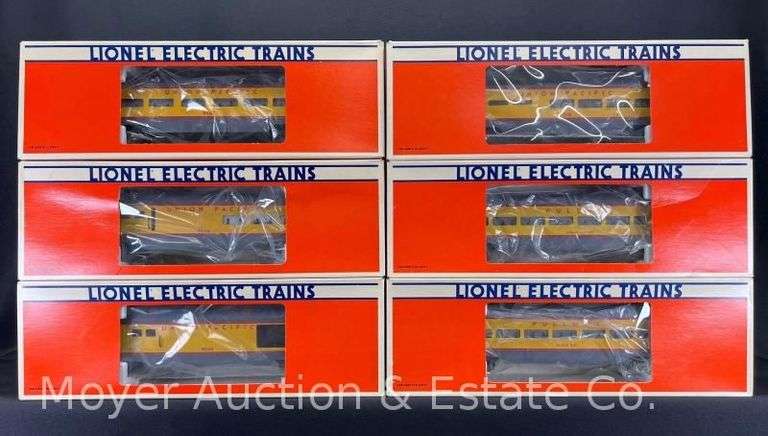 (6) Lionel Union Pacific Passenger Cars, No. 9545-9549 and 7210, with Original Boxes image