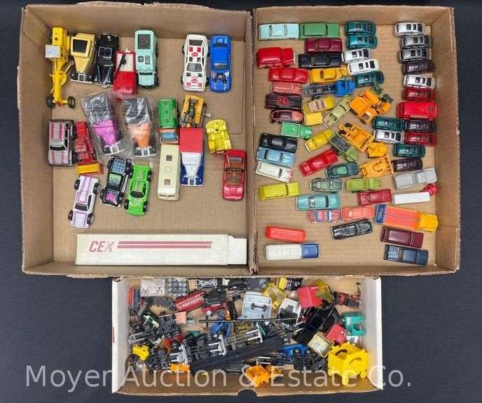 Group of Die Cast and Plastic Cars, Matchbox, Bachmann, Etc. image