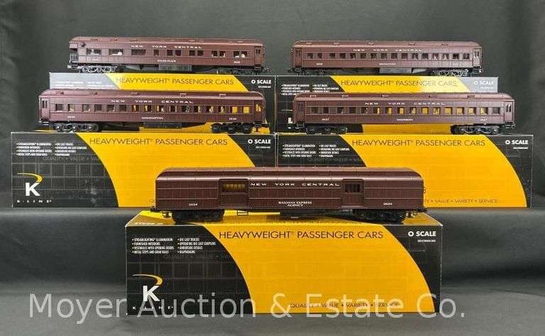 K-Line New York Central Heavyweight 5-Car Passenger Set, No. 4470B, with Original Boxes image