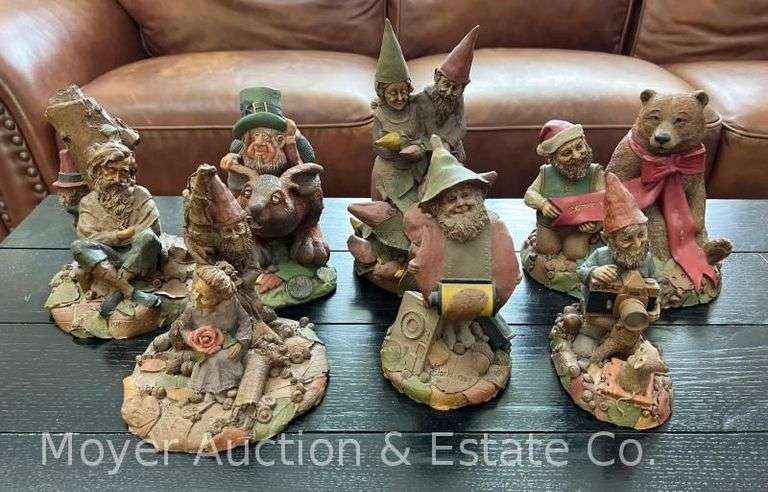 (7) Gnome Figurines, 6"-9.5"h image
