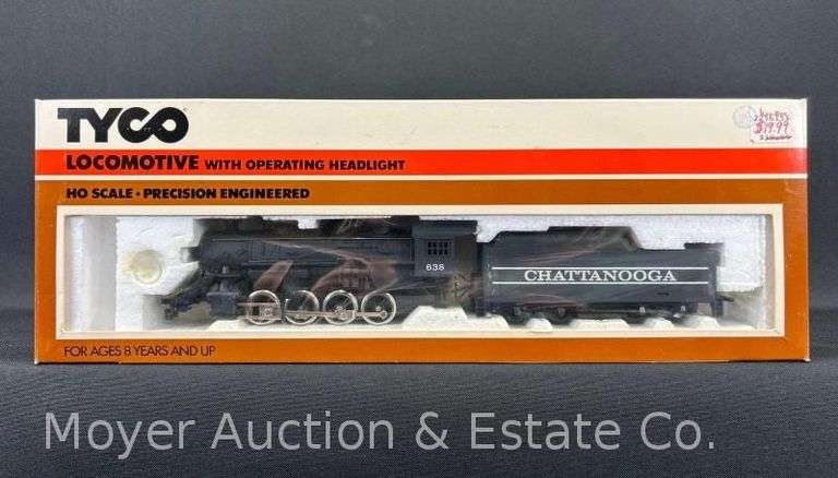 Tyco HO Scale Steam Locomotive and Tender, with Original Box image