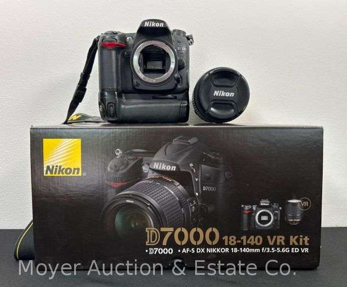 Nikon D7000 Digital Camera  with AF-S DX 18-140mm f3.5-5.6 Lens, Power Winder, Charger, Battery, Instruction Manual, and Original Box image