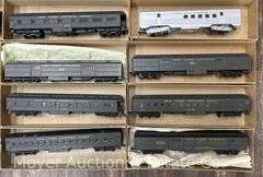 (20) Athearn HO Scale Freight and Passenger Cars, with Boxes