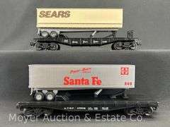 (2) Lionel Flatcars with Trailers, No. 17502 and 19411, with Original Boxes