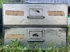 (4) Individual Metal Single Drawer Cabinets, 13”x24”x5”h Each
