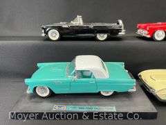 (4) Ford Thunderbird 1:18 Scale Die-Cast Models