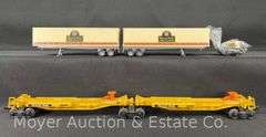 Lionel T.T.U.X Flat Car with Trailers, No. 16345, with Original Box