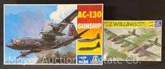 (2) Italeri Plane Plastic Model Kits, 1 Sealed in Plastic, 1/48 and 1/72 Scale