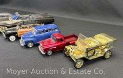 (8) Asst. Model Cars, 5"-10" Long