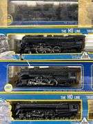 (4) AHM HO Scale Steam Locomotives and Tenders, with Boxes