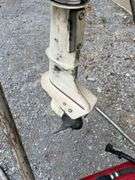 1988 Johnson 4.0hp 2 Stroke Outboard Motor, with 3gal. Plastic Gas Tank, Model #J4RCCS, Turns Over