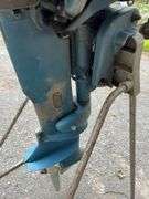 1957 Evinrude 'Fastwin 18' Outboard Motor, Turns Over, with Metal Gas Tank, Serial #15020-17266