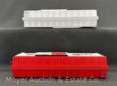 Lionel 1993 and 1994 Christmas Boxcars, No. 19921 and 19928, with Original Boxes