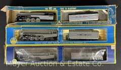 (3) AHM HO Scale Steam Locomotives and Tenders, with Boxes