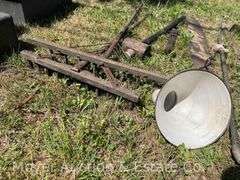 Group of Antique Long Handled Tools, Axe, Saws, Etc.