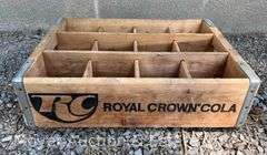Royal Crown Cola Wooden Crate, 17.5"x12"x5"h