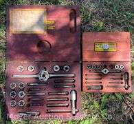 (2) Vintage Tap and Die Sets with Wooden Cases