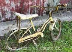 Vintage Banana Seat Bike, Rusty