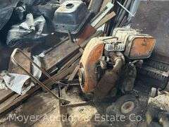 (3) Vintage Push Lawn Mowers & Onan Generator