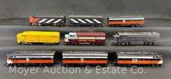(6) HO Scale Diesel Locomotives, Some with "B" Units