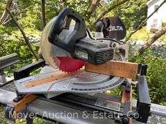 Delta 10” Sliding Compound Miter Saw with Rigid Folding Miter Saw Stand