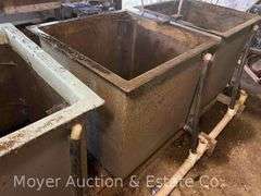 (4) Steel Fiberglass Lined Tanks, 34”x34”x30”h Overall, 30”x30”x30” Inside Dimensions