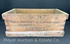 Standard Railway Fusee Corp. Wood Crate, 20.5"x10"x8"
