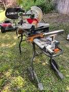 Delta 10” Sliding Compound Miter Saw with Rigid Folding Miter Saw Stand