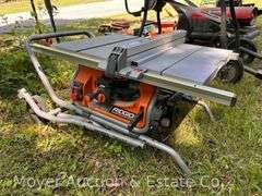 Rigid 10” Table Saw with Folding Stand