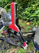 (4) Motorcycle Helmets and Allen Bike Rack