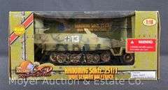 21st Century Toys WW2 German Halftrack, 1:18 Scale Plastic Tank Model, with Original Box