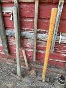 Group of Hand Tools incl. Sledge Hammers, Axes, Etc.