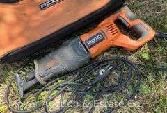 Rigid Corded Reciprocating Saw, with Accessories and Bag