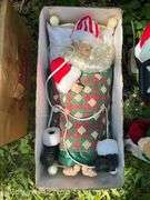 Group of Asst. Christmas Decorations, Ornaments, Figures, Christmas Tree Stand, Etc.
