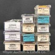 (12) Asst. Atlas N Scale Freight Cars, with Plastic Cases