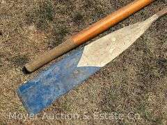 Antique Wood Boat Oar, 2 Pieces, 54" and 62" Long