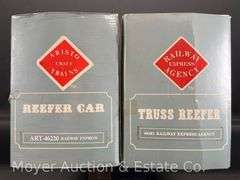 (2) AristoCraft G Scale Reefer Cars, No. 46220 and 46601, with Original Boxes
