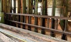 Antique 40’ Wooden Extension Ladder