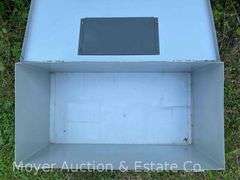 Metal Military Crate, Hinged Locking Lid, 30”x16”x12”h
