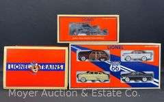 Lionel Inspection Vehicle, Hand Car and Die Cast Cars, with Original Boxes