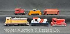 (5) HO Scale Switchers and HO Trolly