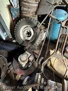 (3) Vintage Push Lawn Mowers & Onan Generator