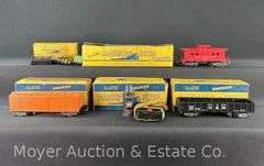 Group of American Flyer S Gauge Cars, Track, Etc.